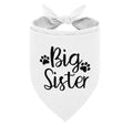 Big Sister Dog Bandana Dog Pregnancy Announcement Dog Scarf Big Sister Announcement White Dog Bandana Dog Bandana for Small Medium Large Dogs Gift for Dog Lover (A11)